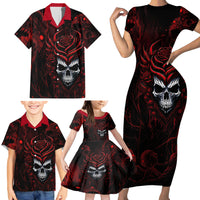 I'm Never Alone My Demon Are With Me 247 Family Matching Short Sleeve Bodycon Dress and Hawaiian Shirt - Wonder Print Shop