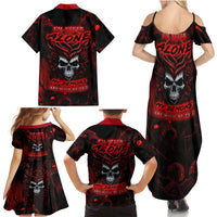 I'm Never Alone My Demon Are With Me 247 Family Matching Summer Maxi Dress and Hawaiian Shirt - Wonder Print Shop