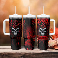I'm Never Alone My Demon Are With Me 247 Tumbler With Handle - Wonder Print Shop