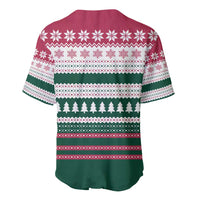 Christmas Cookies Bite Me Baseball Jersey with Gingerbread Man Candy Canes and Snowflake Tree - Wonder Print Shop