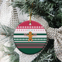 Christmas Cookies Bite Me Ceramic Ornament with Gingerbread Man Candy Canes and Snowflake Tree - Wonder Print Shop