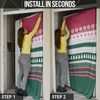 Christmas Cookies Bite Me Door Cover with Gingerbread Man Candy Canes and Snowflake Tree - Wonder Print Shop