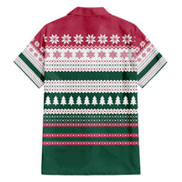 Christmas Cookies Bite Me Hawaiian Shirt with Gingerbread Man Candy Canes and Snowflake Tree - Wonder Print Shop