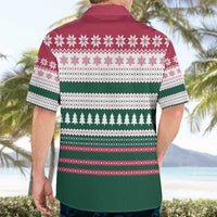 Christmas Cookies Bite Me Hawaiian Shirt with Gingerbread Man Candy Canes and Snowflake Tree - Wonder Print Shop