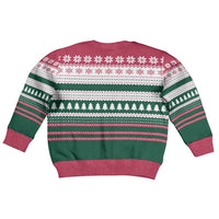 Christmas Cookies Bite Me Kid Ugly Christmas Sweater with Gingerbread Man Candy Canes and Snowflake Tree - Wonder Print Shop