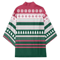 Christmas Cookies Bite Me Kimono with Gingerbread Man Candy Canes and Snowflake Tree - Wonder Print Shop