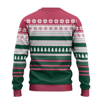 Christmas Cookies Bite Me Ugly Christmas Sweater with Gingerbread Man Candy Canes and Snowflake Tree - Wonder Print Shop