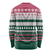 Christmas Cookies Bite Me Long Sleeve Shirt with Gingerbread Man Candy Canes and Snowflake Tree - Wonder Print Shop