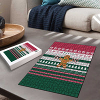 Christmas Cookies Bite Me Puzzle with Gingerbread Man Candy Canes and Snowflake Tree - Wonder Print Shop