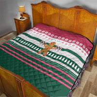 Christmas Cookies Bite Me Quilt with Gingerbread Man Candy Canes and Snowflake Tree - Wonder Print Shop