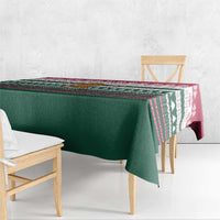 Christmas Cookies Bite Me Tablecloth with Gingerbread Man Candy Canes and Snowflake Tree - Wonder Print Shop