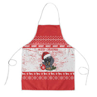 Christmas Dachshund Dog Apron Santa Hat Woof Snowflake Paw Design - Wonder Print Shop