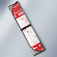 Christmas Dachshund Dog Auto Sun Shade Santa Hat Woof Snowflake Paw Design - Wonder Print Shop