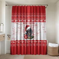 Christmas Dachshund Dog Bathroom Set Santa Hat Woof Snowflake Paw Design - Wonder Print Shop
