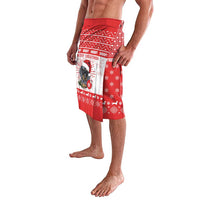 Christmas Dachshund Dog Lavalava Santa Hat Woof Snowflake Paw Design - Wonder Print Shop