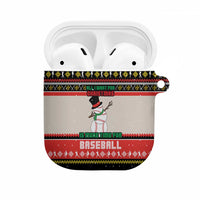 Is More Time for Baseball Design AirPods Case with Baseball Snowman All I Want for Christmas - Wonder Print Shop
