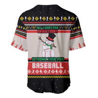 Is More Time for Baseball Design Baseball Jersey with Baseball Snowman All I Want for Christmas - Wonder Print Shop