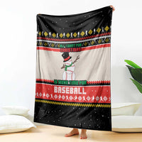 Is More Time for Baseball Design Blanket with Baseball Snowman All I Want for Christmas - Wonder Print Shop