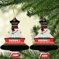 Is More Time for Baseball Design Ceramic Ornament with Baseball Snowman All I Want for Christmas - Wonder Print Shop