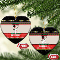 Is More Time for Baseball Design Ceramic Ornament with Baseball Snowman All I Want for Christmas - Wonder Print Shop