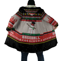 Is More Time for Baseball Design Cloak with Baseball Snowman All I Want for Christmas - Wonder Print Shop