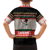 Is More Time for Baseball Design Family Matching Puletasi and Hawaiian Shirt with Baseball Snowman All I Want for Christmas - Wonder Print Shop