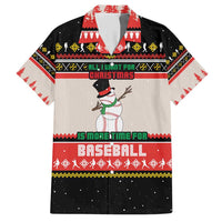 Is More Time for Baseball Design Hawaiian Shirt with Baseball Snowman All I Want for Christmas - Wonder Print Shop