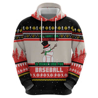 Is More Time for Baseball Design Hoodie with Baseball Snowman All I Want for Christmas - Wonder Print Shop