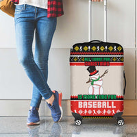Is More Time for Baseball Design Luggage Cover with Baseball Snowman All I Want for Christmas - Wonder Print Shop