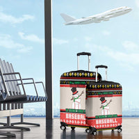 Is More Time for Baseball Design Luggage Cover with Baseball Snowman All I Want for Christmas - Wonder Print Shop