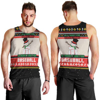 Is More Time for Baseball Design Men Tank Top with Baseball Snowman All I Want for Christmas - Wonder Print Shop