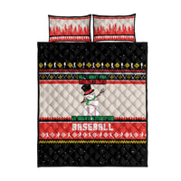 Is More Time for Baseball Design Quilt Bed Set with Baseball Snowman All I Want for Christmas - Wonder Print Shop