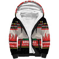 Is More Time for Baseball Design Sherpa Hoodie with Baseball Snowman All I Want for Christmas - Wonder Print Shop