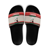 Is More Time for Baseball Design Slide Sandals with Baseball Snowman All I Want for Christmas - Wonder Print Shop