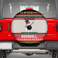 Is More Time for Baseball Design Spare Tire Cover with Baseball Snowman All I Want for Christmas - Wonder Print Shop