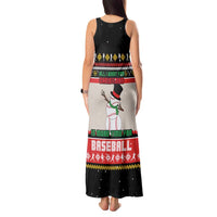 Is More Time for Baseball Design Tank Maxi Dress with Baseball Snowman All I Want for Christmas - Wonder Print Shop