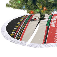 Is More Time for Baseball Design Tree Skirt with Baseball Snowman All I Want for Christmas - Wonder Print Shop
