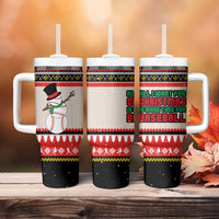 Is More Time for Baseball Design Tumbler With Handle with Baseball Snowman All I Want for Christmas - Wonder Print Shop