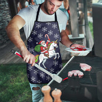 Horse And Santa Claus Christmas Christmas Apron Xmas Holiday Patterns - Wonder Print Shop