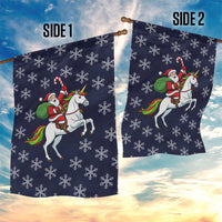 Horse And Santa Claus Christmas Christmas Garden Flag Xmas Holiday Patterns - Wonder Print Shop