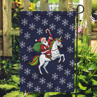 Horse And Santa Claus Christmas Christmas Garden Flag Xmas Holiday Patterns - Wonder Print Shop