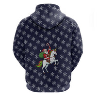 Horse And Santa Claus Christmas Christmas Hoodie Xmas Holiday Patterns - Wonder Print Shop