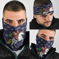 Horse And Santa Claus Christmas Christmas Neck Gaiter Xmas Holiday Patterns - Wonder Print Shop