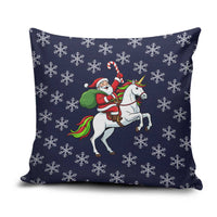 Horse And Santa Claus Christmas Christmas Pillow Cover Xmas Holiday Patterns - Wonder Print Shop