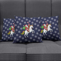 Horse And Santa Claus Christmas Christmas Pillow Cover Xmas Holiday Patterns - Wonder Print Shop