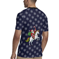 Horse And Santa Claus Christmas Christmas Rugby Jersey Xmas Holiday Patterns - Wonder Print Shop