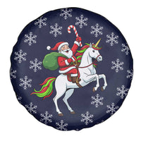 Horse And Santa Claus Christmas Christmas Spare Tire Cover Xmas Holiday Patterns - Wonder Print Shop