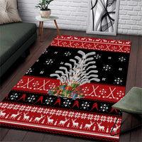 Hockey Is Back Christmas Area Rug Xmas Holiday Patterns - Wonder Print Shop