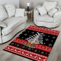Hockey Is Back Christmas Area Rug Xmas Holiday Patterns - Wonder Print Shop