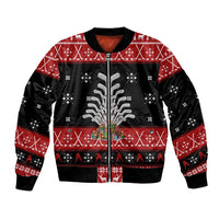 Hockey Is Back Christmas Bomber Jacket Xmas Holiday Patterns - Wonder Print Shop